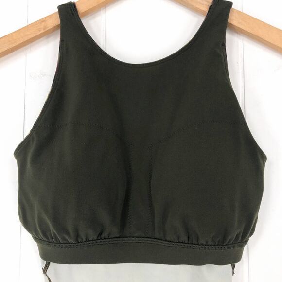 Lululemon Align High Neck Tank Top Sports Bra Longline W1DN1S Size 2 Green Multi - Picture 7 of 16